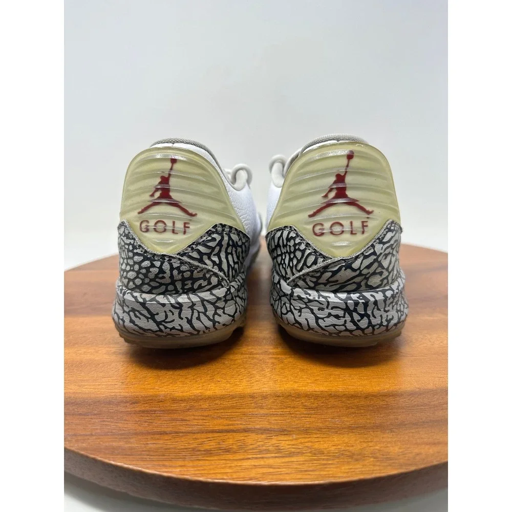 Jordan ADG Golf Shoes Size 11.5 White Cement Elephant Print AR7995-100